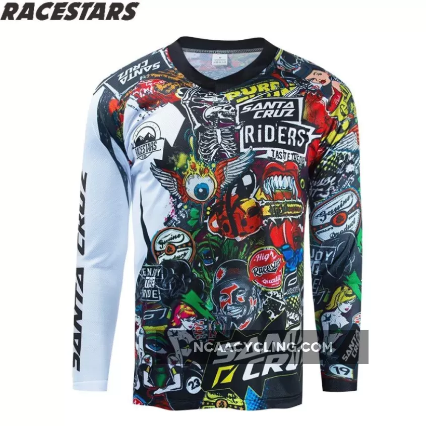 Motocross Jersey MTB Downhill Mountain Jersey Enduro MX Cycling Jersey Mountain Bike DH Maillot Ciclismo Hombre Quick Drying BMX