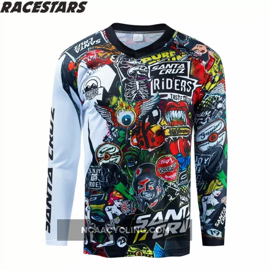 Motocross Jersey MTB Downhill Mountain Jersey Enduro MX Cycling Jersey Mountain Bike DH Maillot Ciclismo Hombre Quick Drying BMX