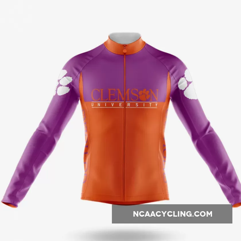 Clemson University V2 Long Sleeve Cycling Jersey Only
