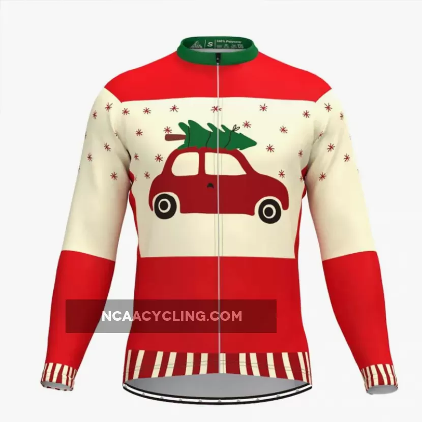 Christmas Tree Ugly Sweater LS Cycling Jersey Outlet