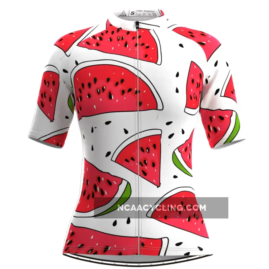 Women's Watermelon Petals Print Cycling Jersey To Buy
