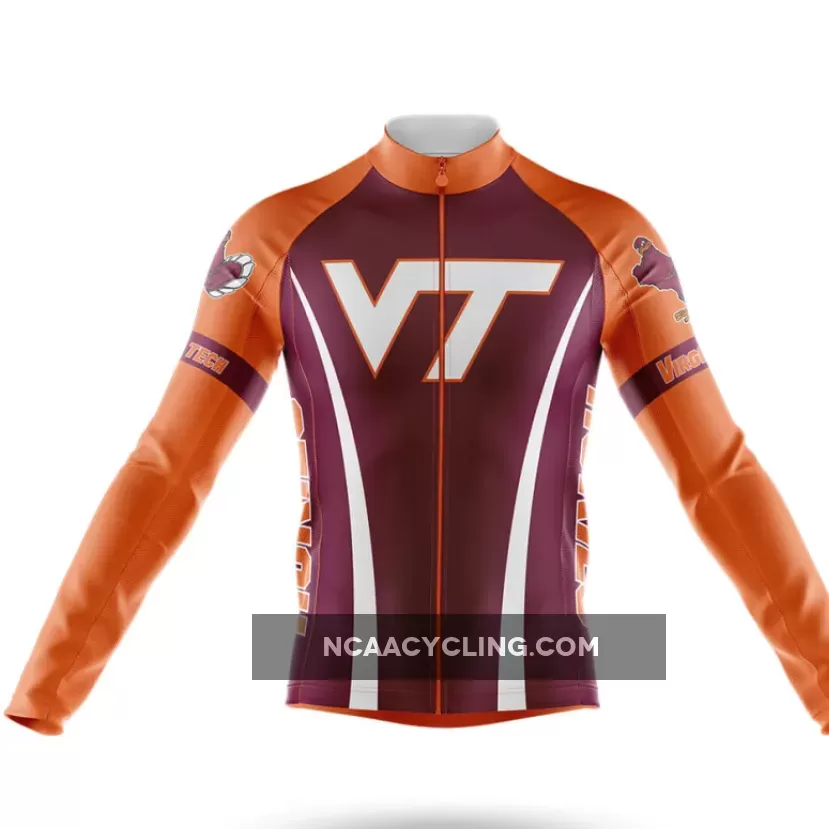 Virginia Tech Long Sleeve Cycling Jersey Only Brand New