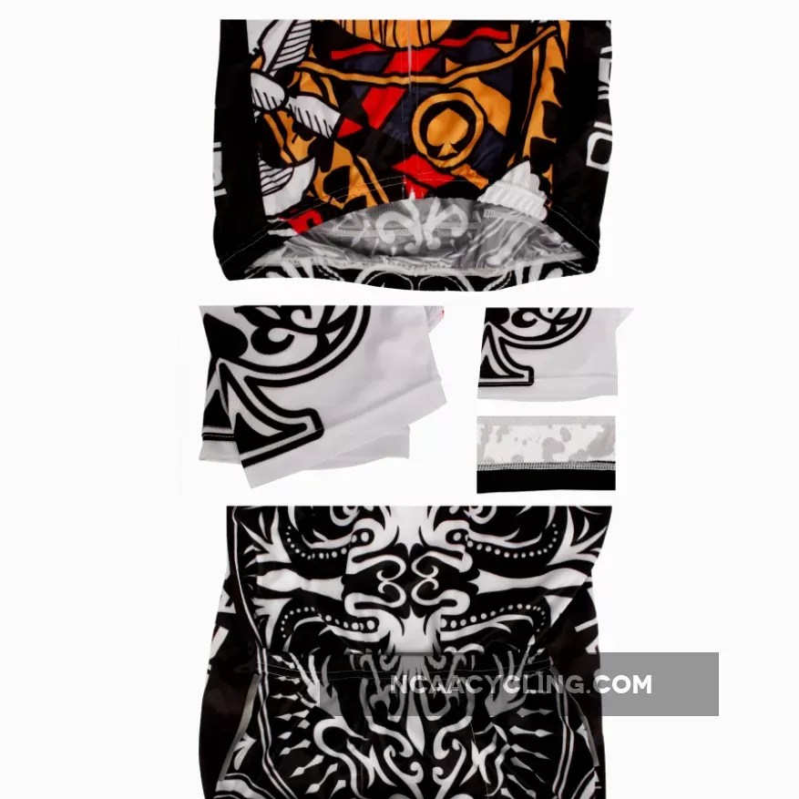 Poker Face Playing Card Spades Jack Men's Biking Cycling Suit Jersey NO.639