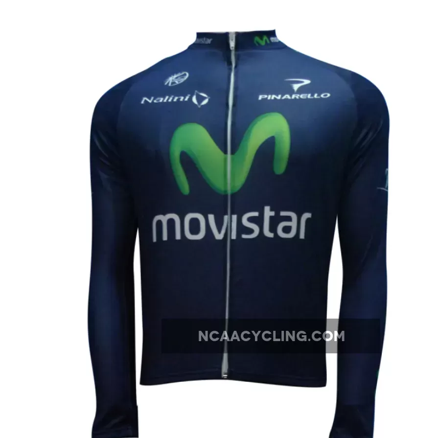 2013 Movistar Cycling Long Sleeve Winter Jacket Brand New