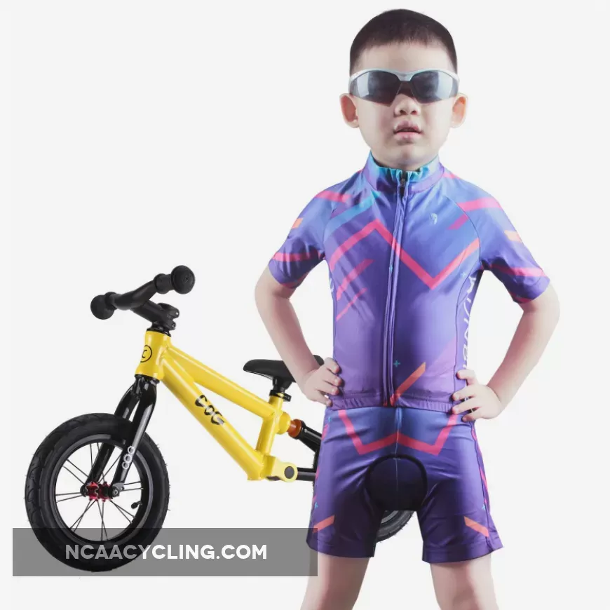 Children Boys' Girls' Cycling Jersey Set For Kids Road Mountain Bike Short Sleeve with 3D Padded Shorts Breathable