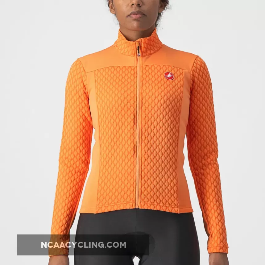 Castelli Sfida 2 Long Sleeves Woman Jersey - Orange To Buy