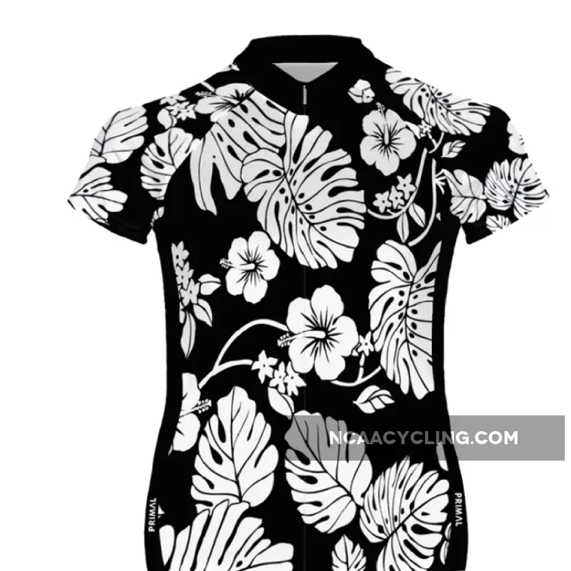 Primal Wear Hawaiian Lily Women's Sport Cut full zip short sleeve Cycling Jersey HWLJ79W-MD