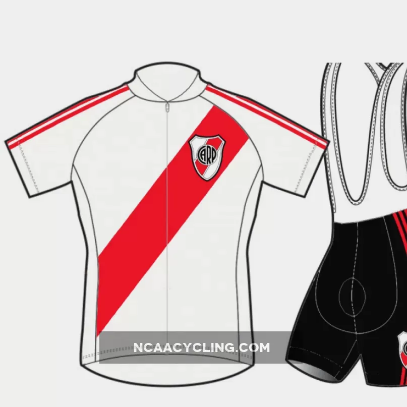 River Plate Short Sleeve Cycling Jerseys and (bib) shorts