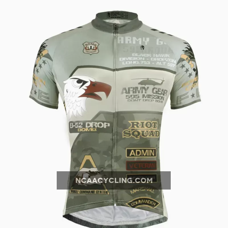 ILPALADINO ARMY GEAR ADMIN VETERAN Men's Outdoor Sports Wear Short-sleeve Cycling Jersey For Summer Breathable Spring Autumn Exercise Bicycling Pro Cycle Clothing Racing Apparel Outdoor Sports Leisure Biking Shirts NO.536