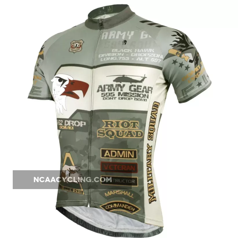 ILPALADINO ARMY GEAR ADMIN VETERAN Men's Outdoor Sports Wear Short-sleeve Cycling Jersey For Summer Breathable Spring Autumn Exercise Bicycling Pro Cycle Clothing Racing Apparel Outdoor Sports Leisure Biking Shirts NO.536