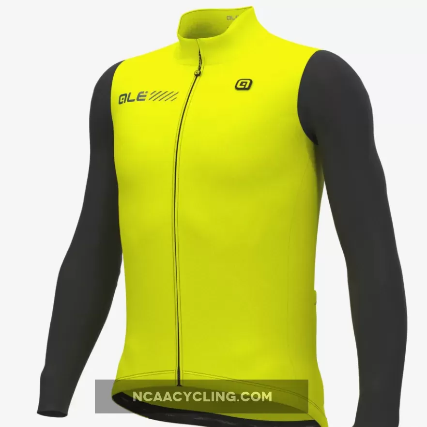 Ale Solid Fondo 2.0 Long Sleeve Jersey - Yellow For Sale
