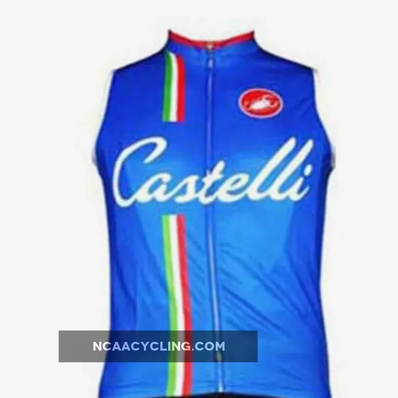 CASTELLI BLUE Sleeveless Jersey Vest Brand New