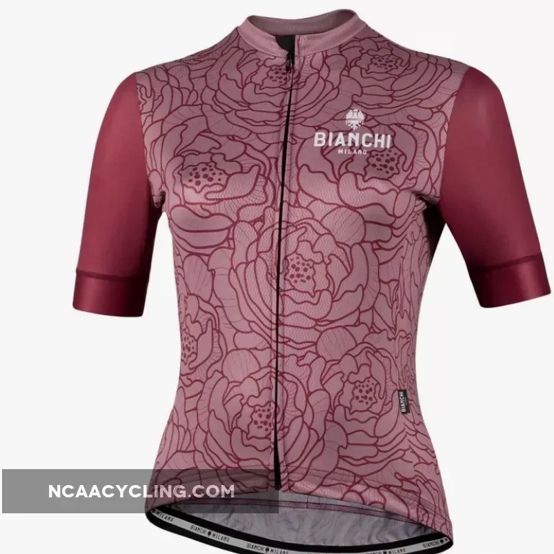 BIANCHI MILANO SOSIO short sleeve cycling Jersey Women's Plum