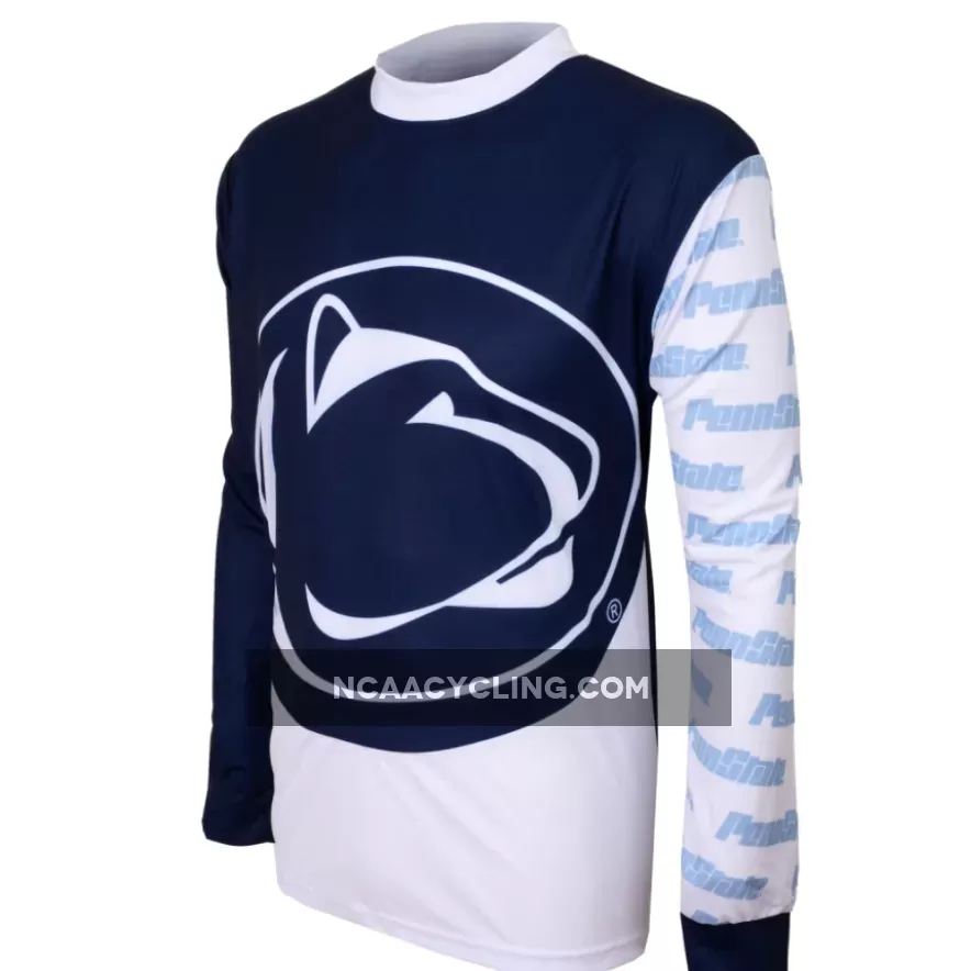 NCAA PSU The Pennsylvania State University Penn State Nittany Lions Mountain Long Sleeve Bike MTB Cycling Jerseys Z-1905433