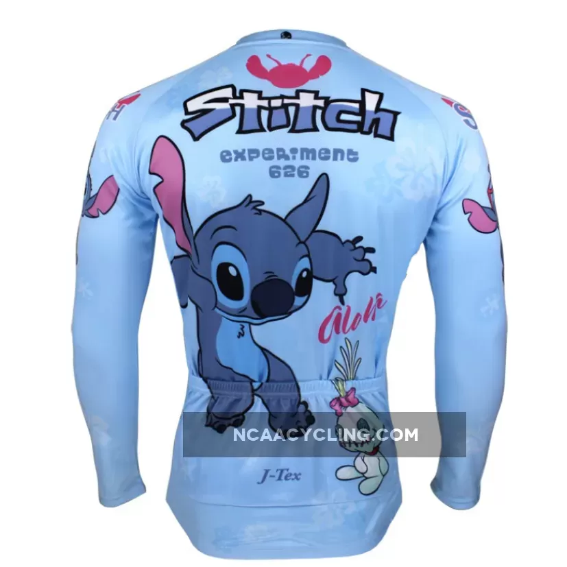 Stitch Man's Spring Summer Short/long-sleeve Cycling Jersey T-shirt Lilo & Stitch NO.98