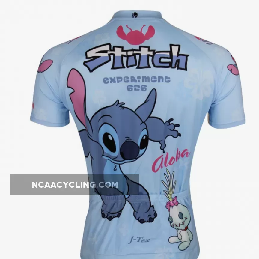 Stitch Man's Spring Summer Short/long-sleeve Cycling Jersey T-shirt Lilo & Stitch NO.98