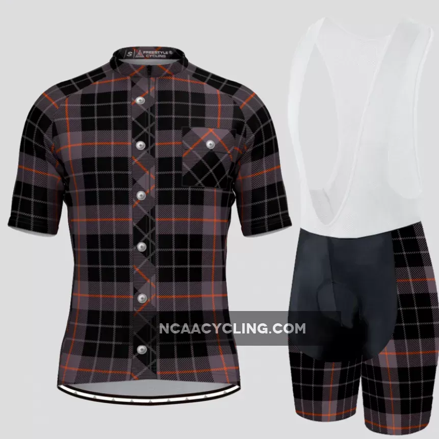 Plaid Checkered Shirt V3 Men's Cycling Kit Gray Online
