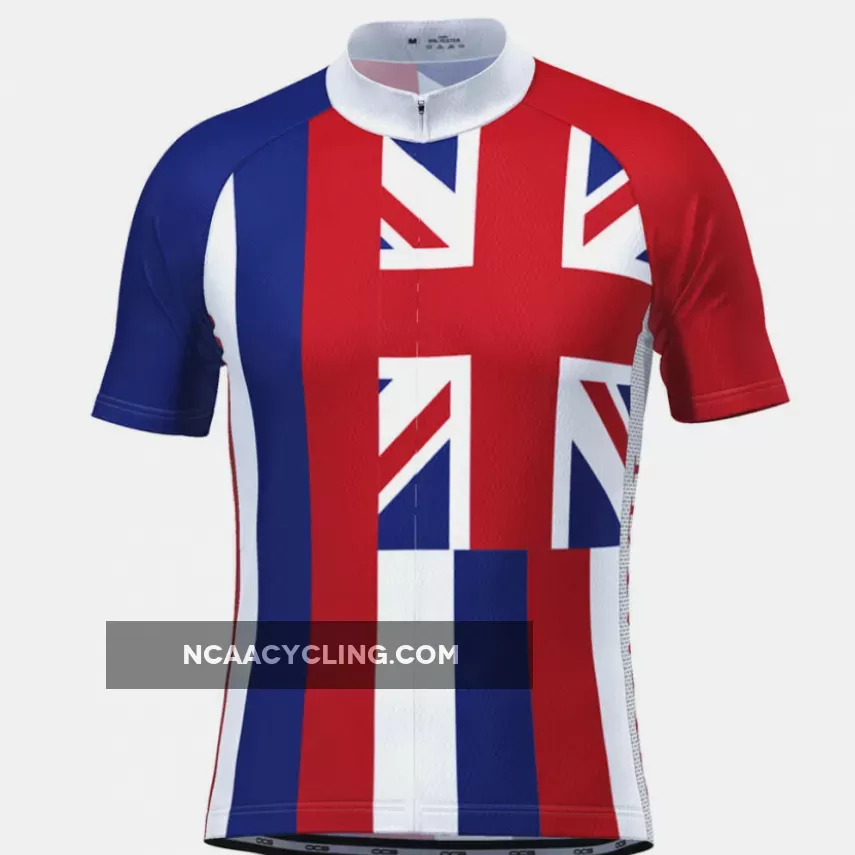 Men's Hawaii State Flag Short Sleeve Cycling Jersey To Buy