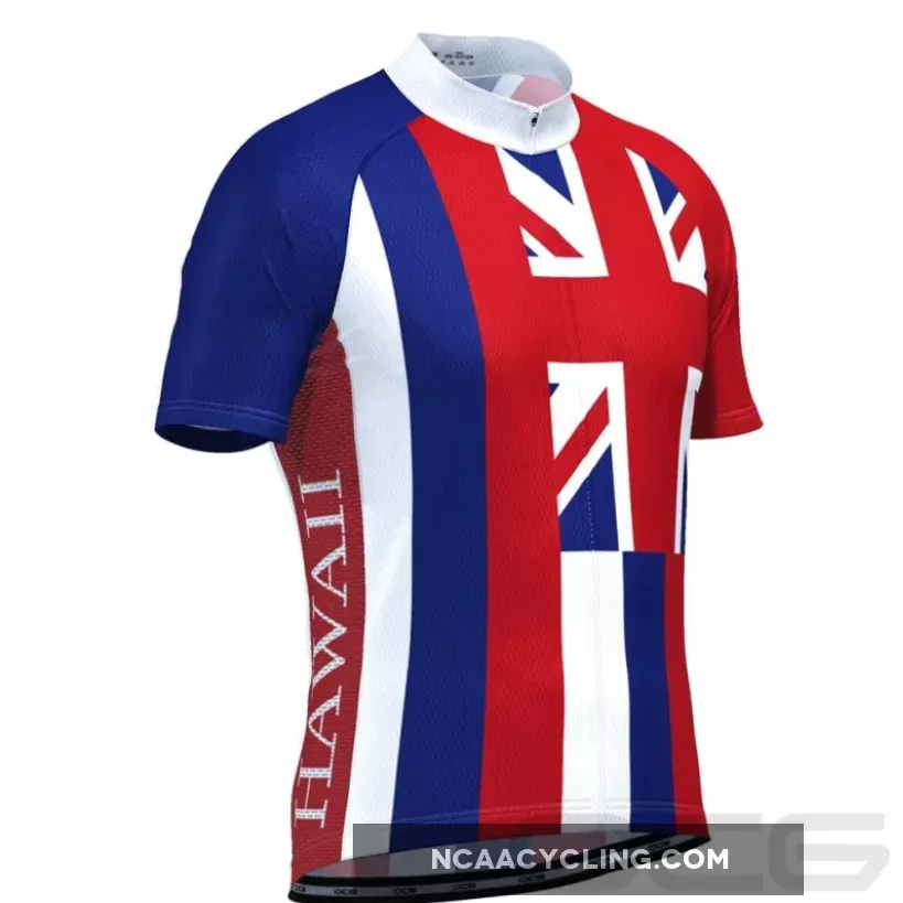 Men's Hawaii State Flag Short Sleeve Cycling Jersey To Buy