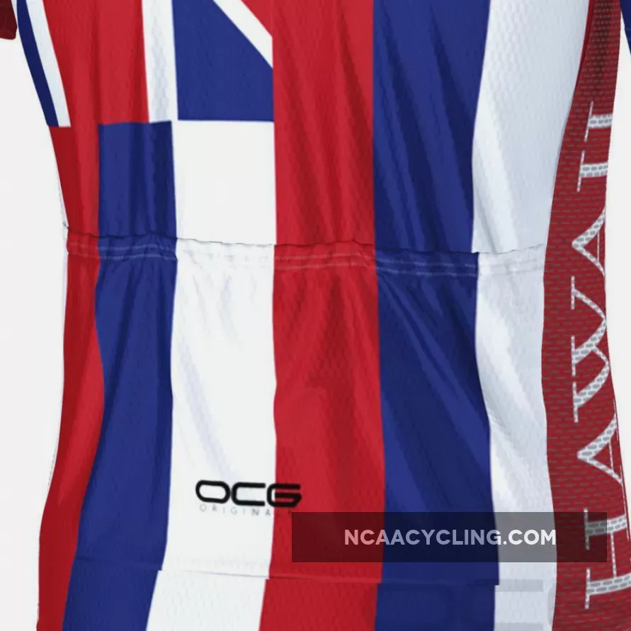 Men's Hawaii State Flag Short Sleeve Cycling Jersey To Buy