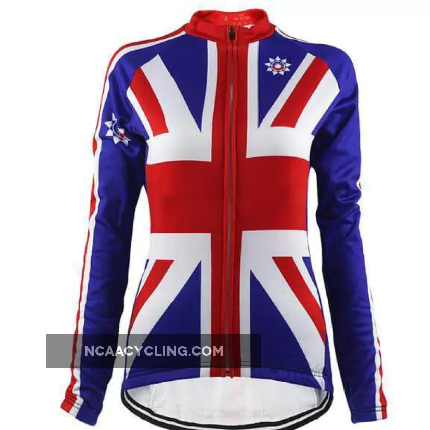 Women's Union Jack Long Sleeve Cycling Jersey Outlet