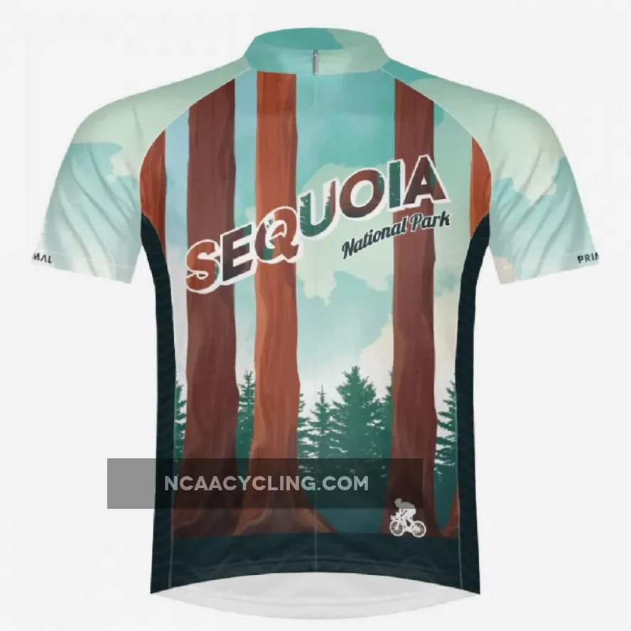 Primal Wear Sequoia National Park Men's Sport Cut Full Zip Short Sleeve Cycling Jersey #Primal Bike Shirts SEQ1J20M-M