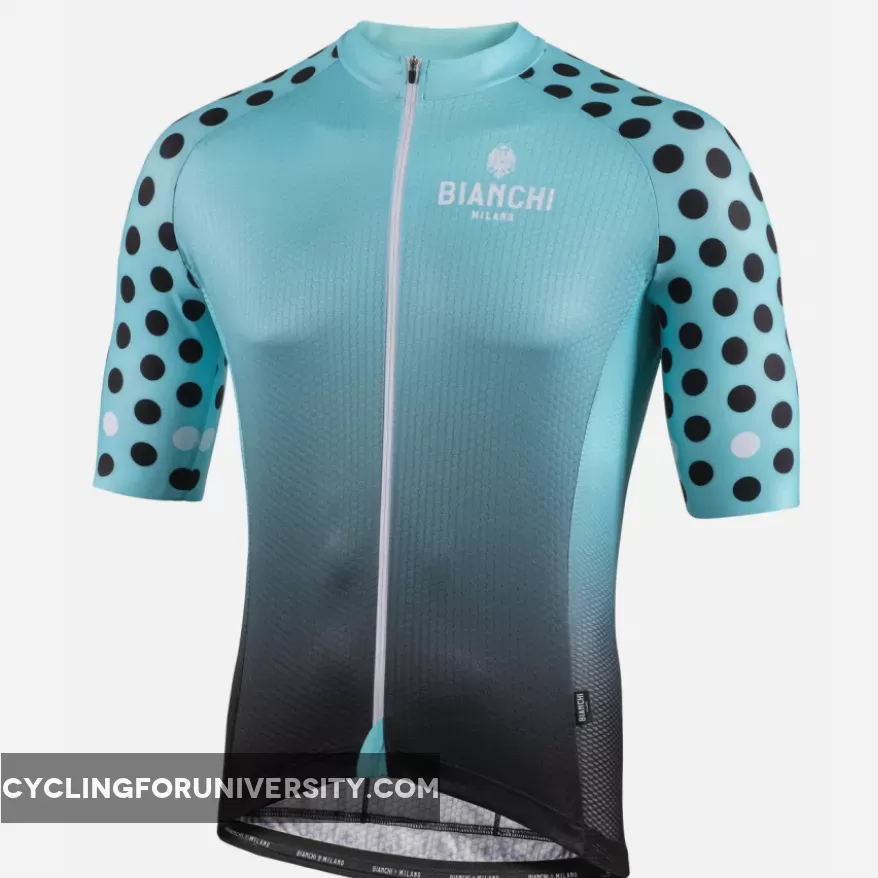 Bianchi Milano Cedrino Black Green Jersey,