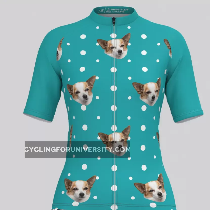 Custom Pup Face V3 Women's Jersey Outlet