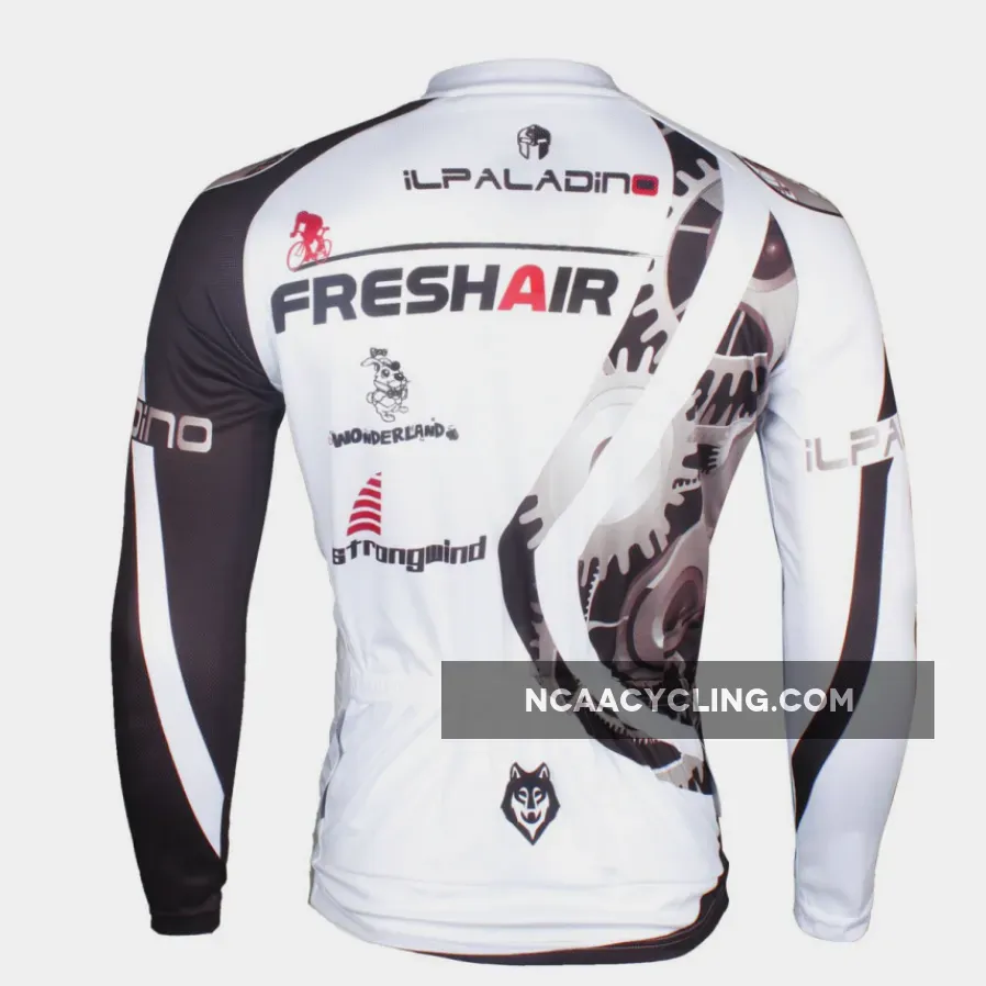 ILPARADINO Chain Men’s Winter Long Sleeves Cycling Jacket Apparel Outdoor Sports Leisure Biking Shirt (Velvet) NO.617