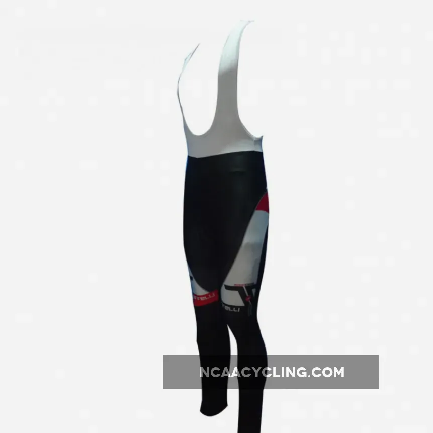 New 2012 CASTELLI WHITE-BLACK Cycling winter bib pants