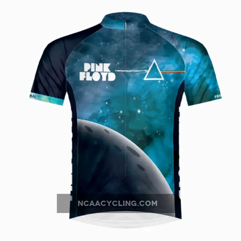 Primal Wear Pink Floyd Great Prism in the Sky Men's Full Zip Sport Cut Cycling Jersey #Light Of The Great Prism