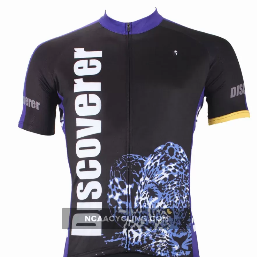 Leopard Panther Skulking Deer Nature Prey Hunter Short-sleeve Cycling Suit/Jersey T-shirt Summer NO.306
