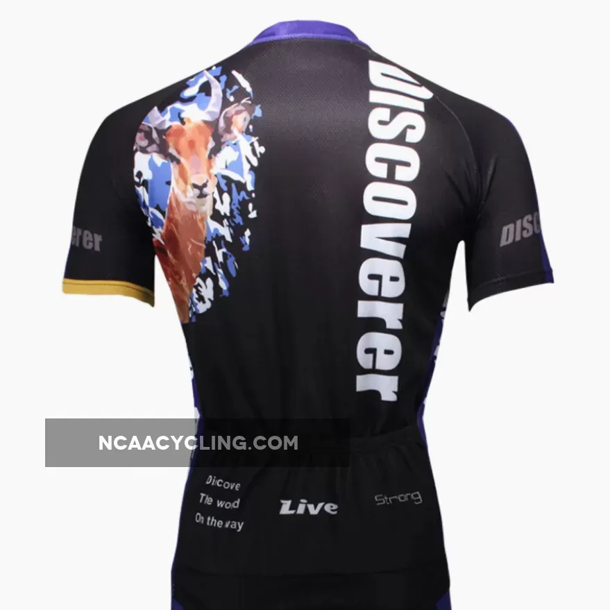 Leopard Panther Skulking Deer Nature Prey Hunter Short-sleeve Cycling Suit/Jersey T-shirt Summer NO.306