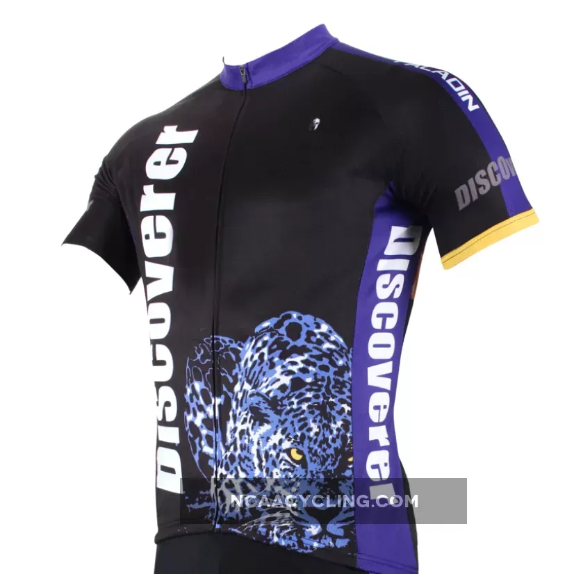 Leopard Panther Skulking Deer Nature Prey Hunter Short-sleeve Cycling Suit/Jersey T-shirt Summer NO.306