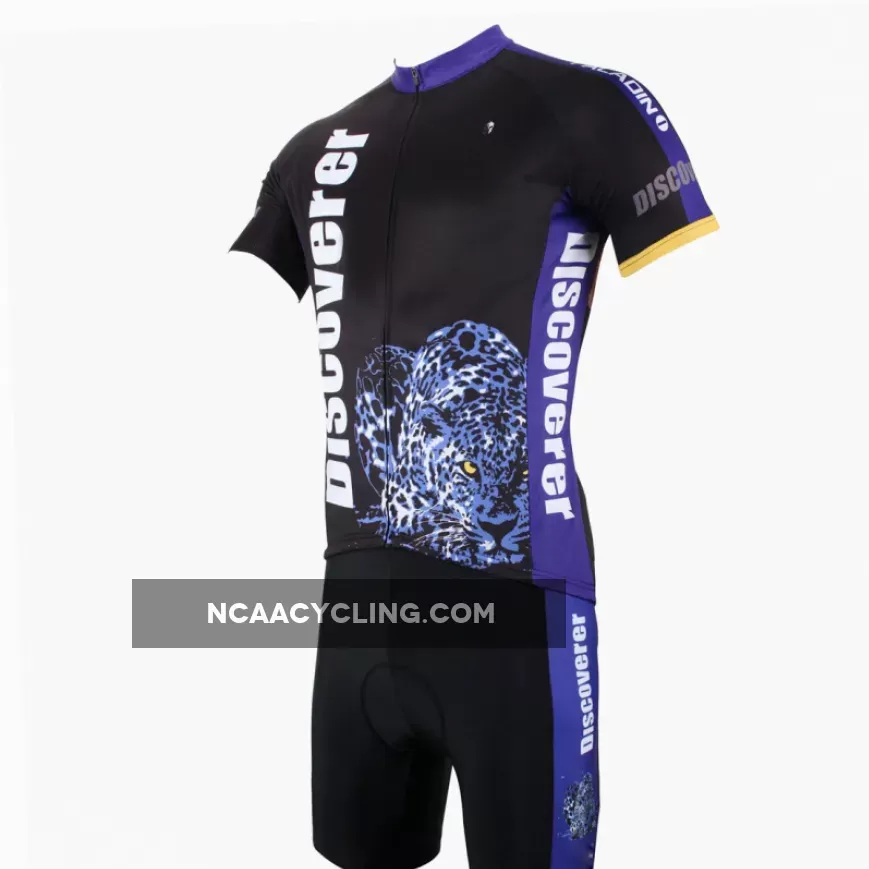 Leopard Panther Skulking Deer Nature Prey Hunter Short-sleeve Cycling Suit/Jersey T-shirt Summer NO.306