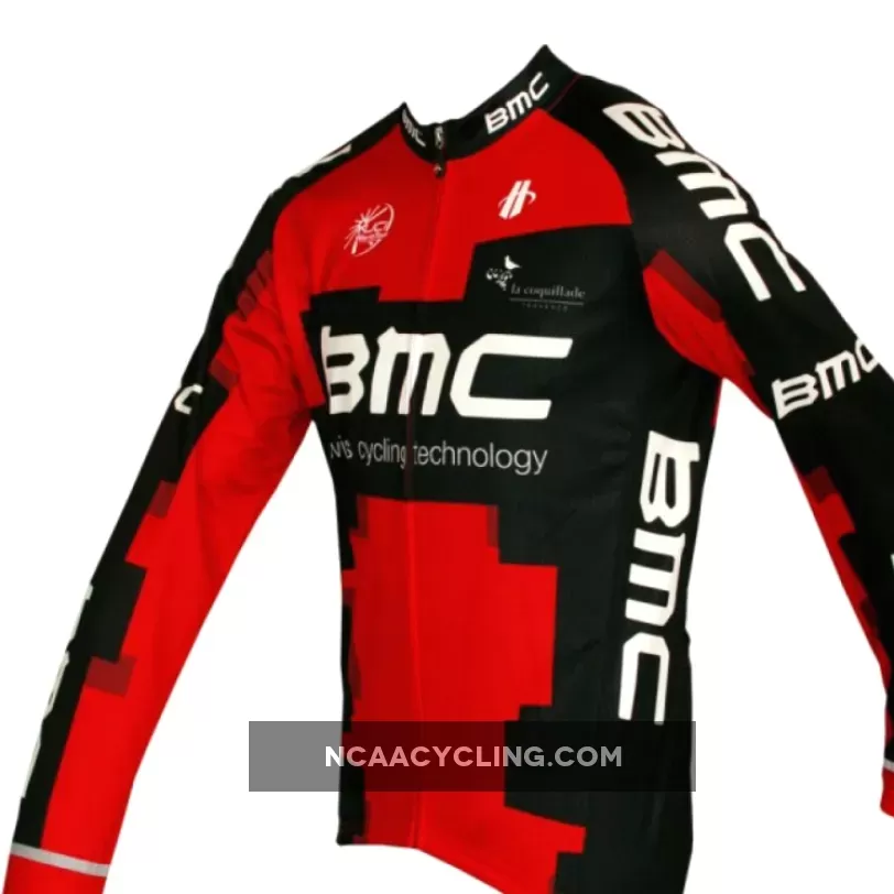BMC RACING TEAM 2012 Hincapie Radsport-Profi-Team - Long Sleeve Jersey Jacket Black