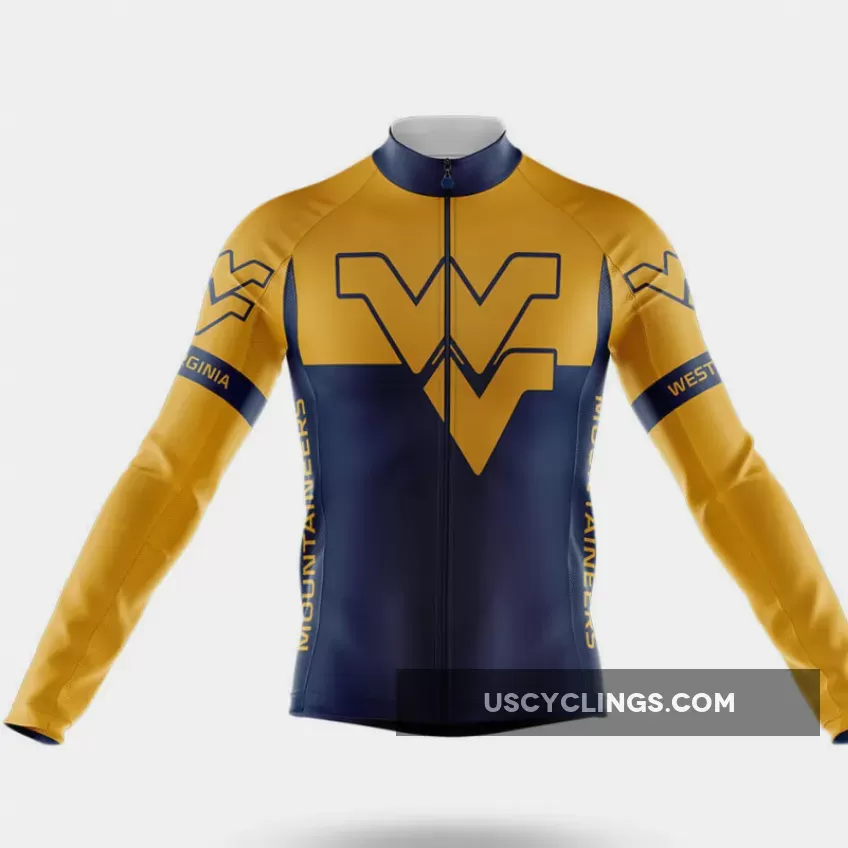 West Virginia University V2 Long Sleeve Cycling Jersey Only