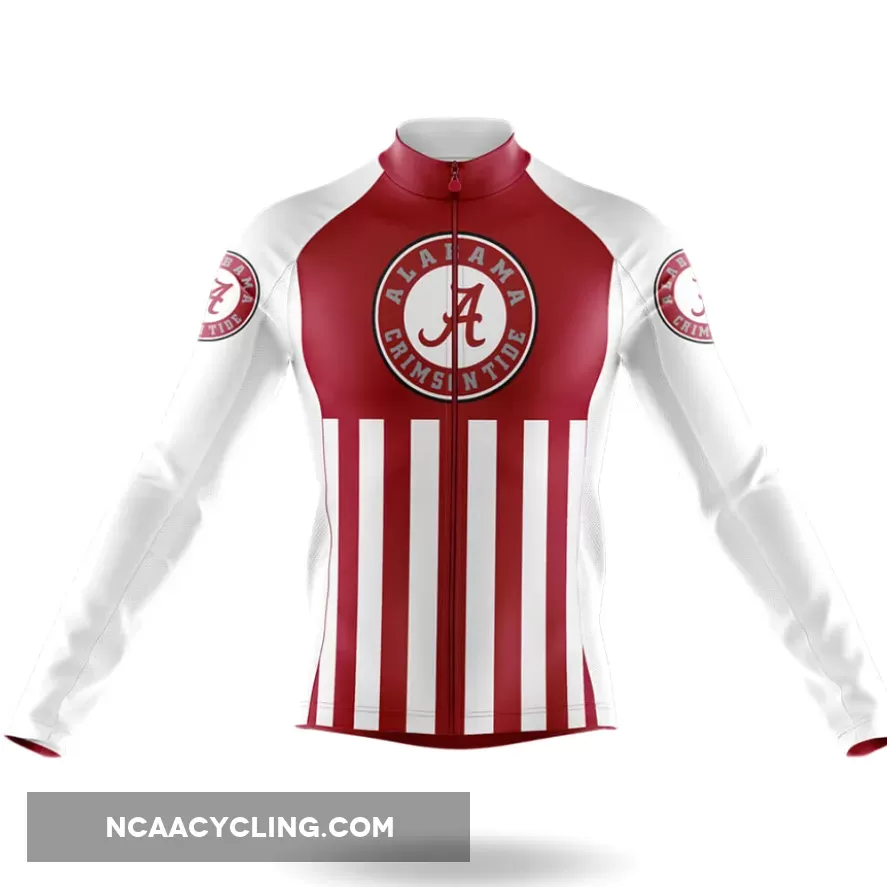 University of Alabama USA Long Sleeve Cycling Jersey Only
