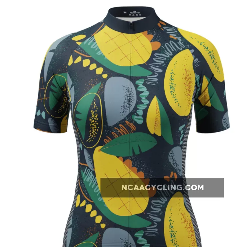 Women's Mango Fruit Indulgence Short Sleeve Cycling Jersey