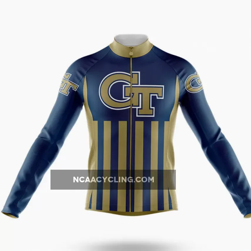 Brand New Georgia Tech USA Long Sleeve Cycling Jersey Only