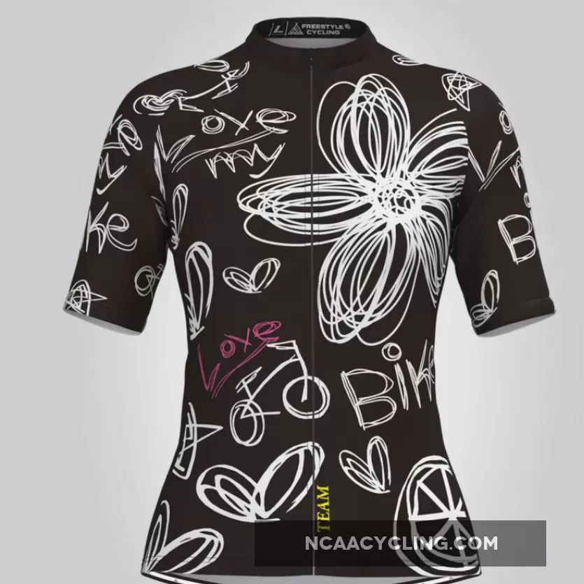 Arts Love My Bike Women's Cycling Jersey Online