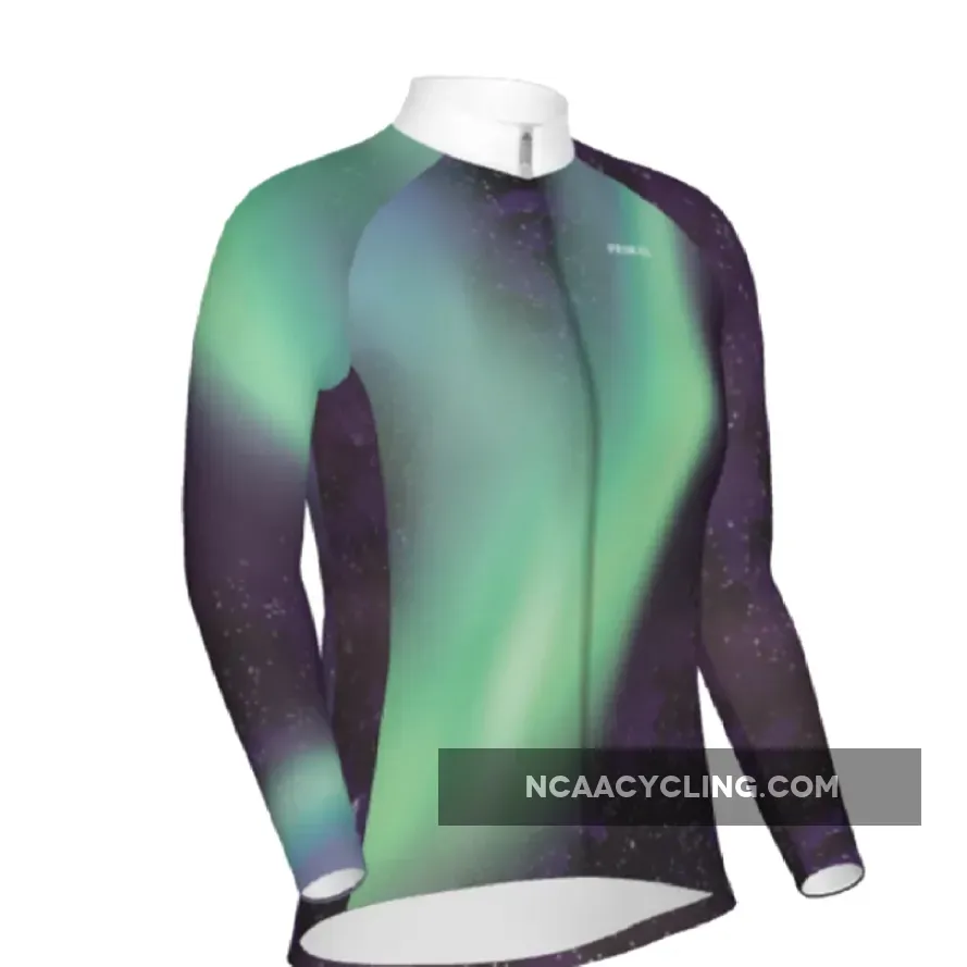 Primal Wear Northern Lights Full Zip Long Sleeve Women's Cycling Jersey #Primal Bike Jersey Womens