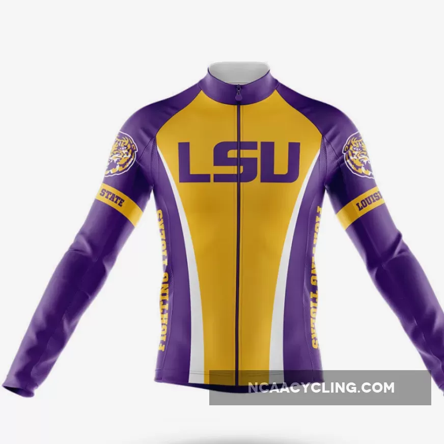 Louisiana State University Long Sleeve Cycling Jersey Only