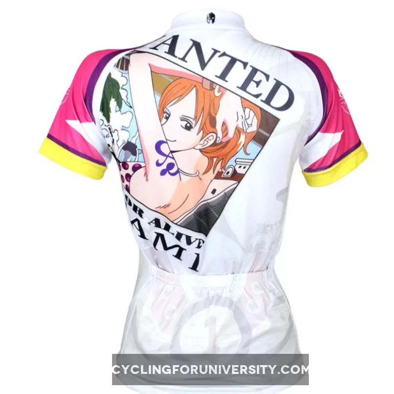ONE PIECE Series Woman's Short-sleeve Cycling Jersey Team Leisure Jacket T-shirt Pretty Summer Spring Autumn Clothes Sportswear Anime Navigator Nami NO.070