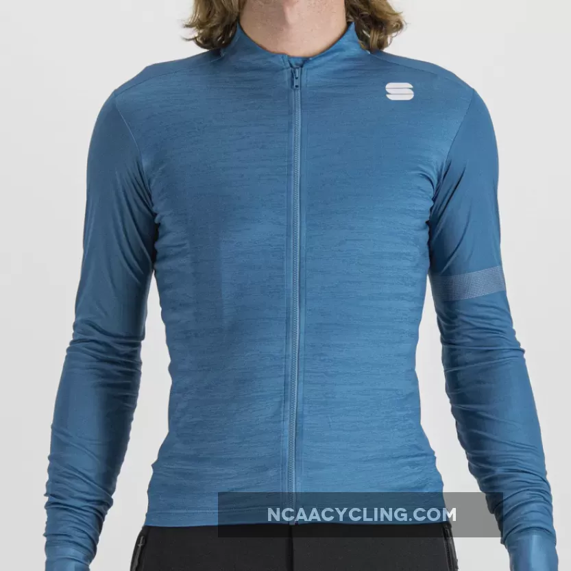 Sportful Supergiara Thermal long sleeve jersey - Light blue