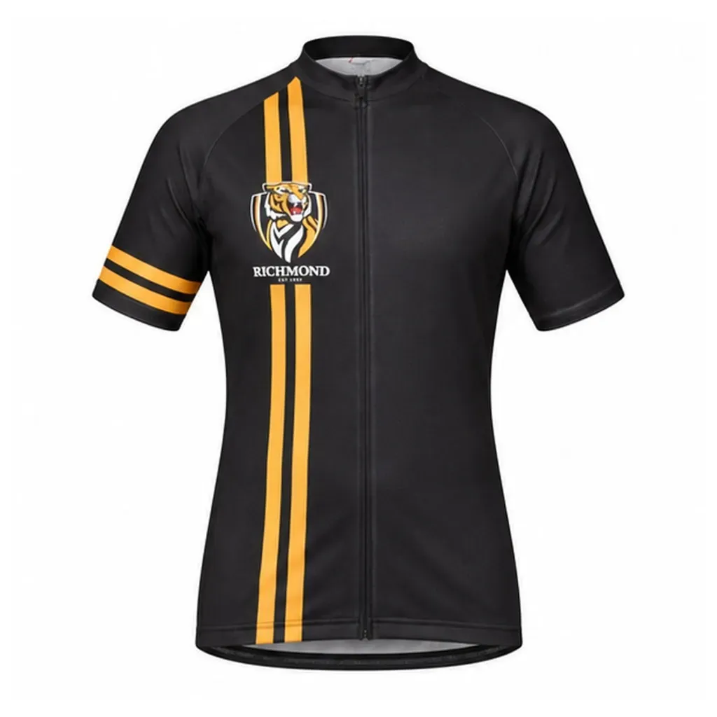 AFL Richmond Tigers Short Sleeve Cycling Jersey