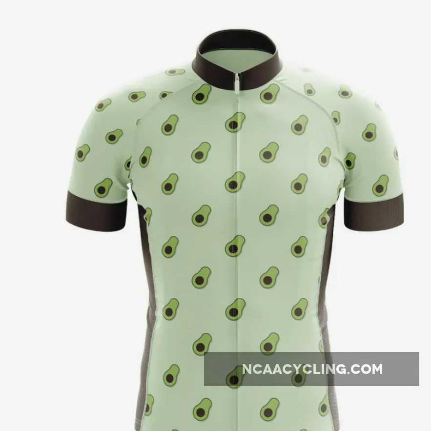 Avocado Pattern Cycling Jersey