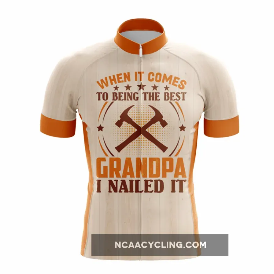 Grandpa Nailed It Bicycle Jersey