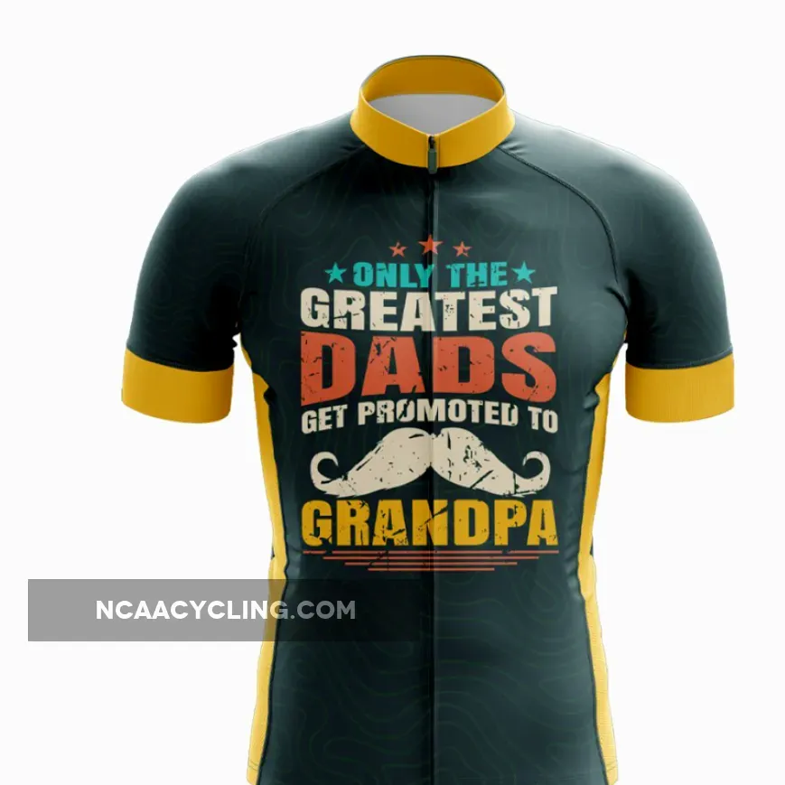 Greatest Dads Become Grandpas Cycling Jersey