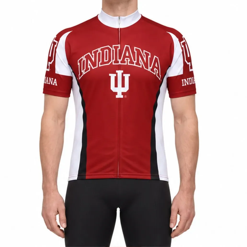 IU Indiana University Hoosiers Men's Cycling Jersey IU Indiana University Hoosiers Men's Cycling Jersey